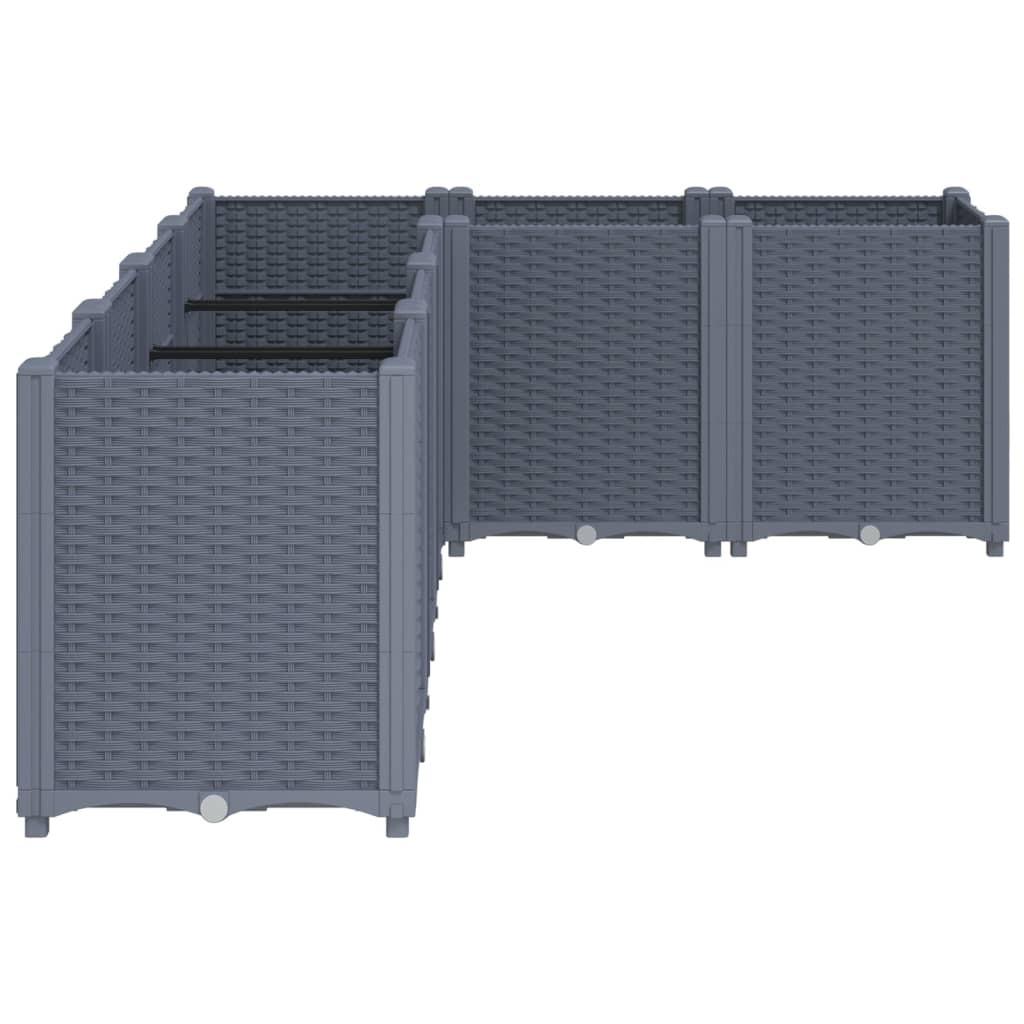 VidaXL Pflanzkübel polypropylen