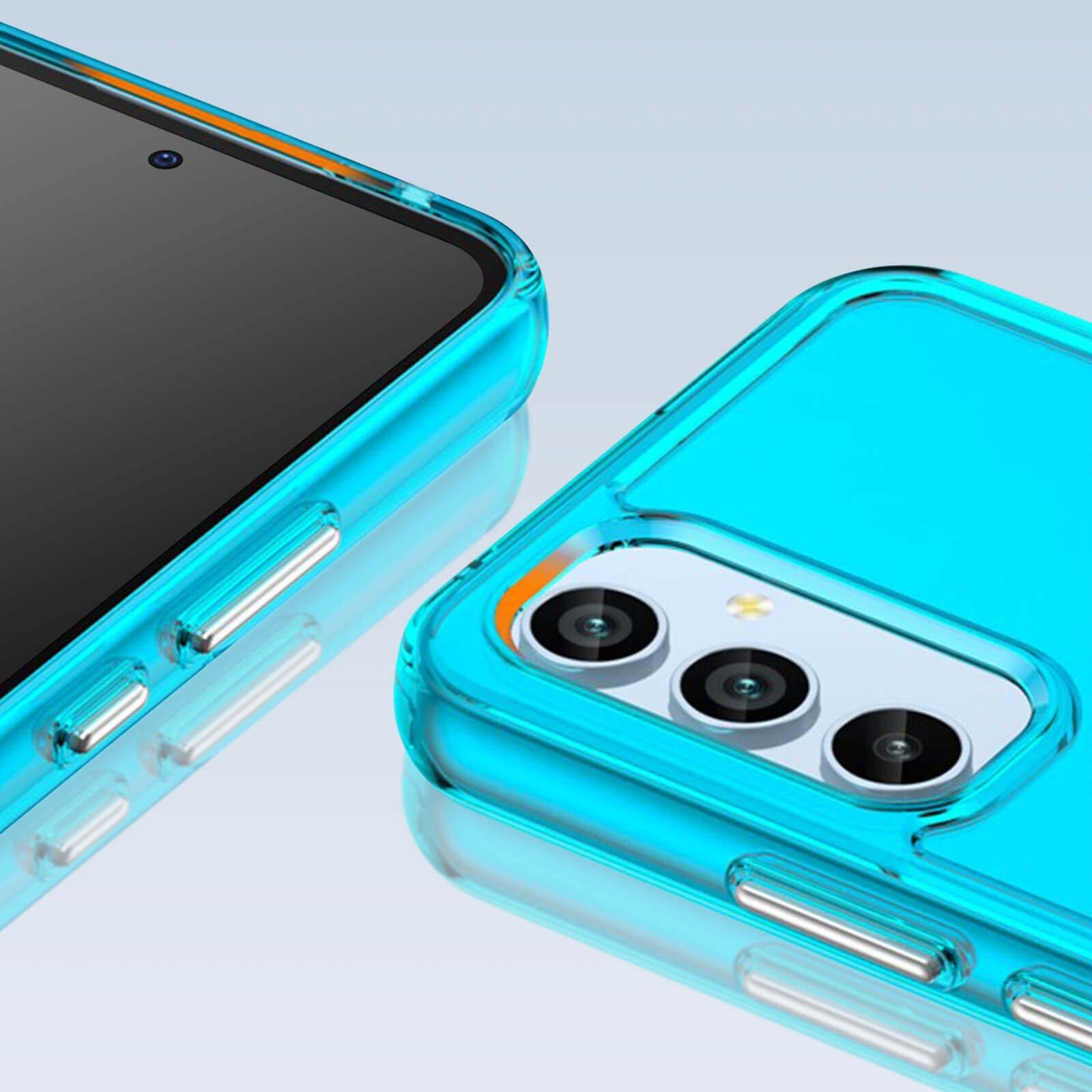 Avizar Hülle Galaxy A54 5G Blau Transparent