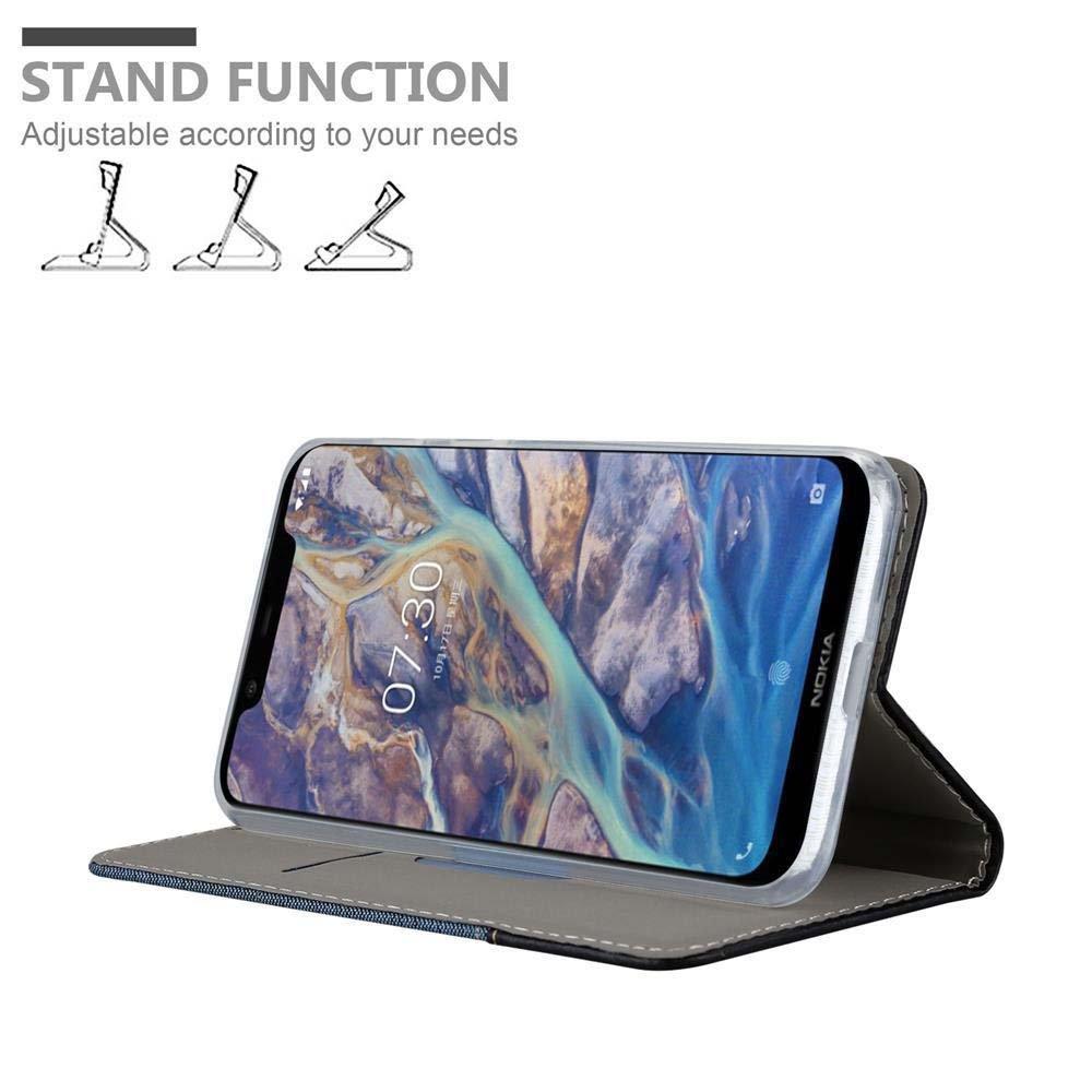 Cadorabo Hülle für Nokia 7.1 PLUS X7 Magnetverschluss, Kartenfach