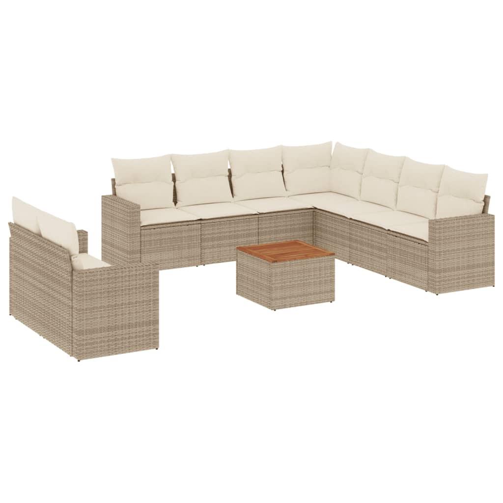 VidaXL Garten sofagarnitur poly-rattan