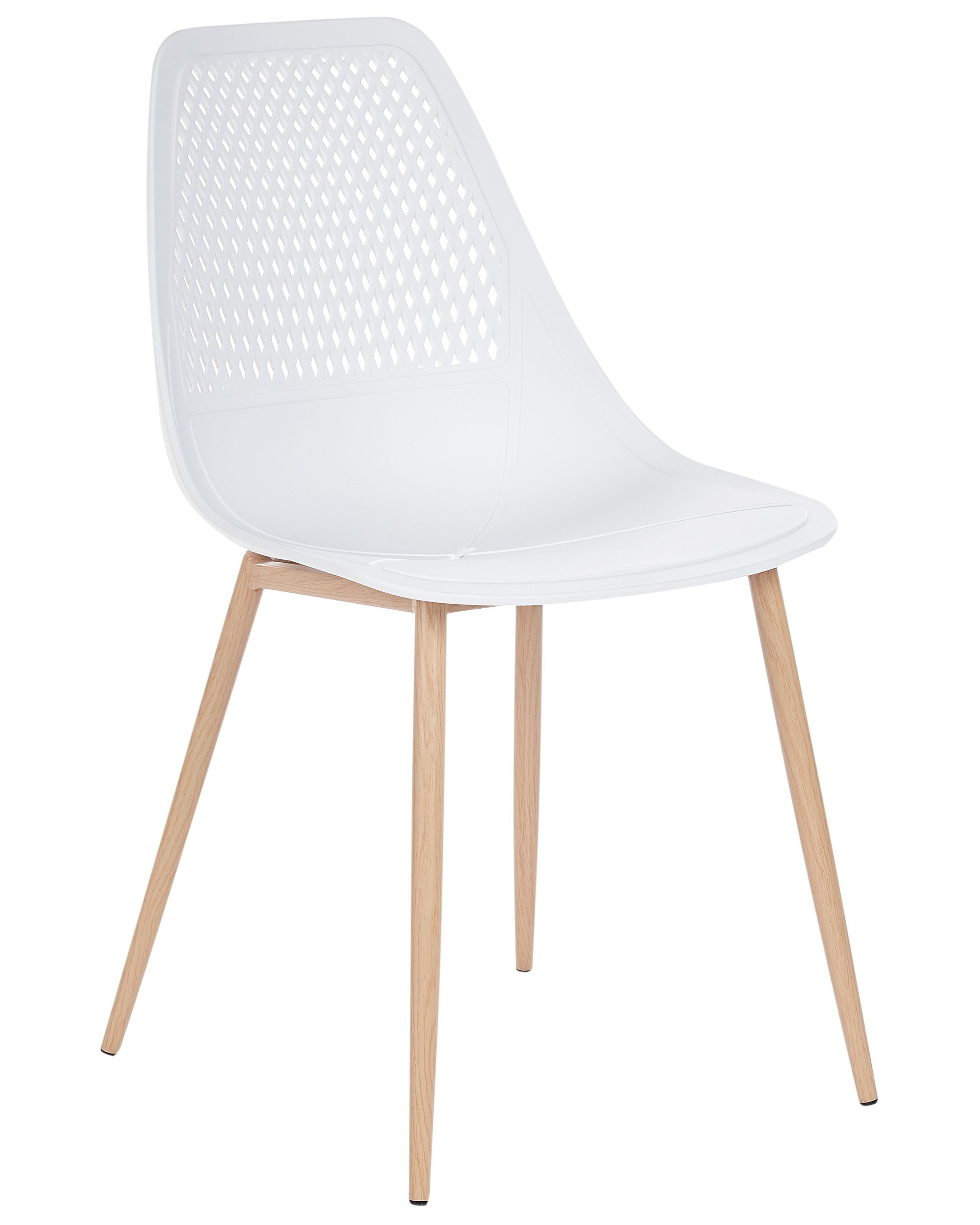 Beliani Esszimmerstuhl 4er Set aus Kunststoff Minimalistisch HAZELTON