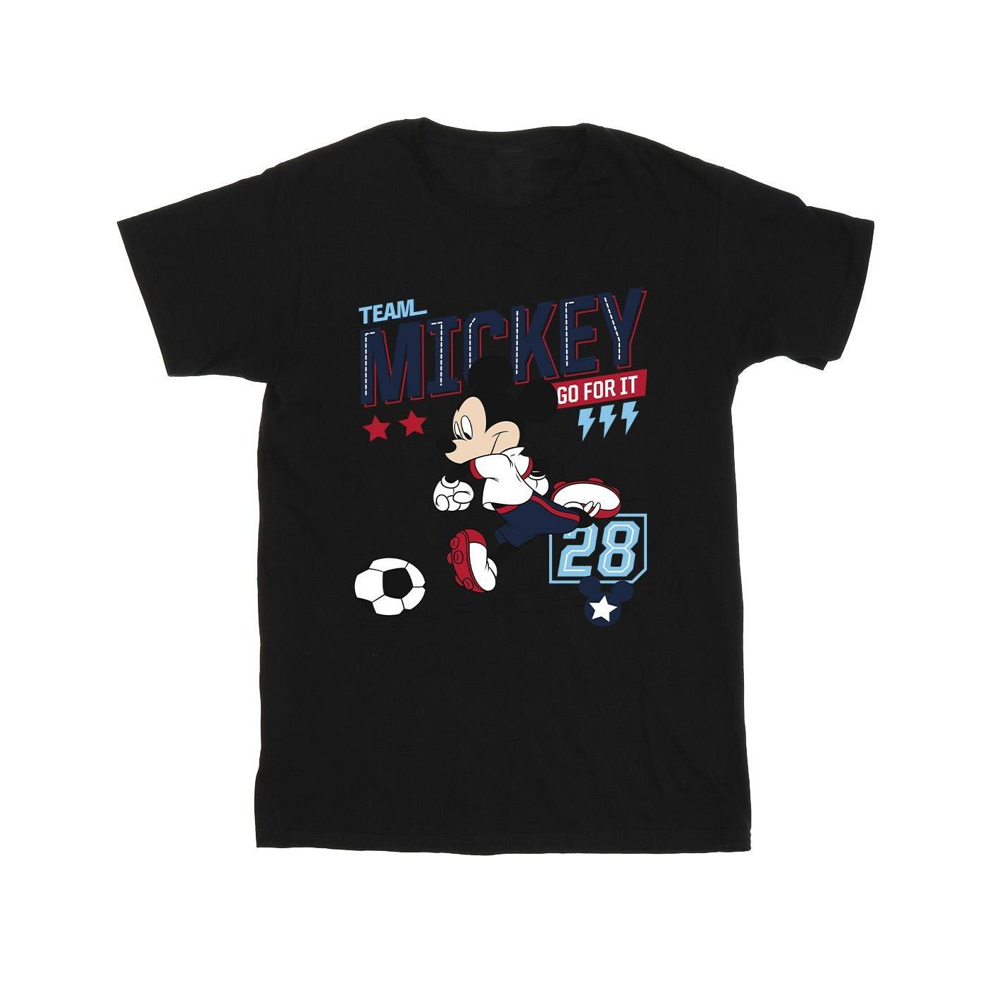 Disney Team Football T-Shirt mit Mickey Mouse Print