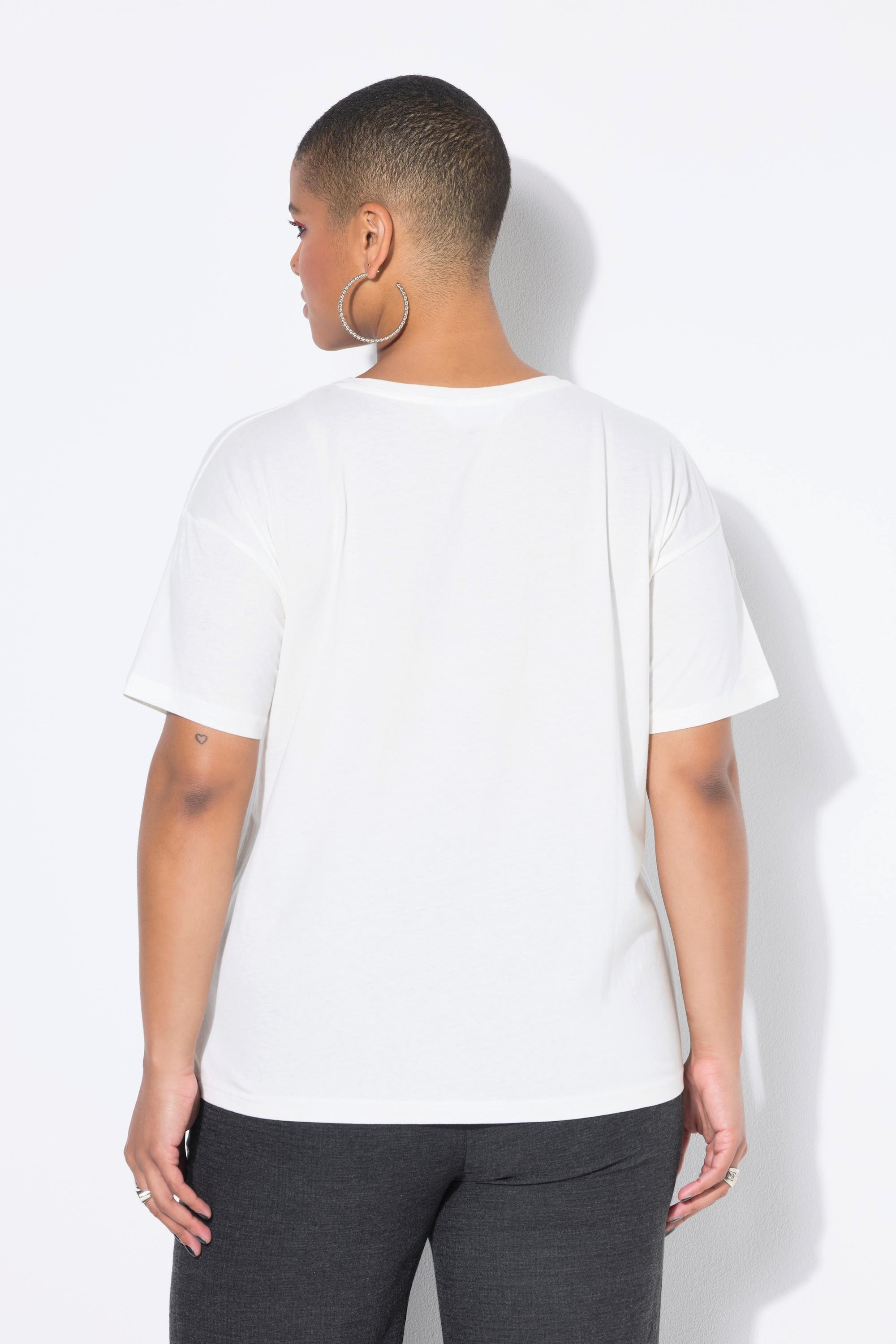 Studio Untold Oversized Halbarm T-Shirt mit Blumenprint