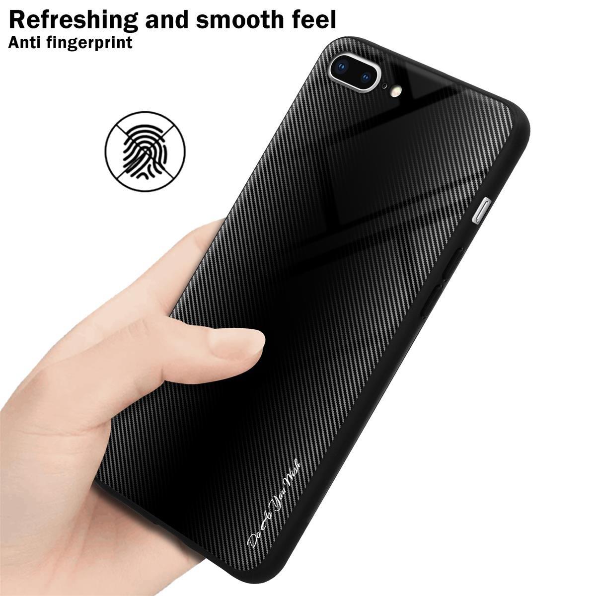 Cadorabo Hülle für Apple iPhone 7 PLUS 7S PLUS 8 PLUS Streifen Optik