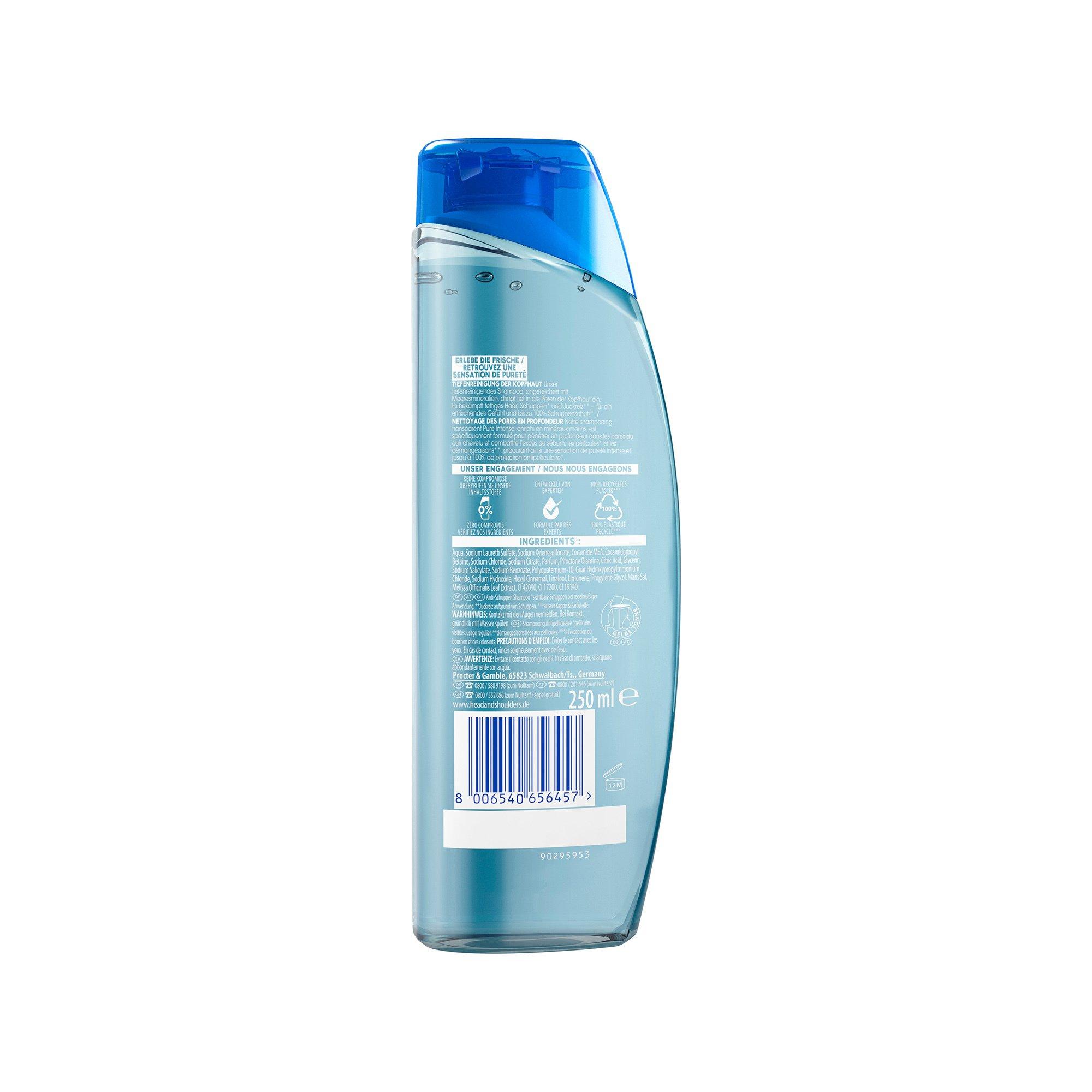 head & shoulders Pure Erfrischung, mit Meeresmineralien, Anti-Schuppen Shampoo
