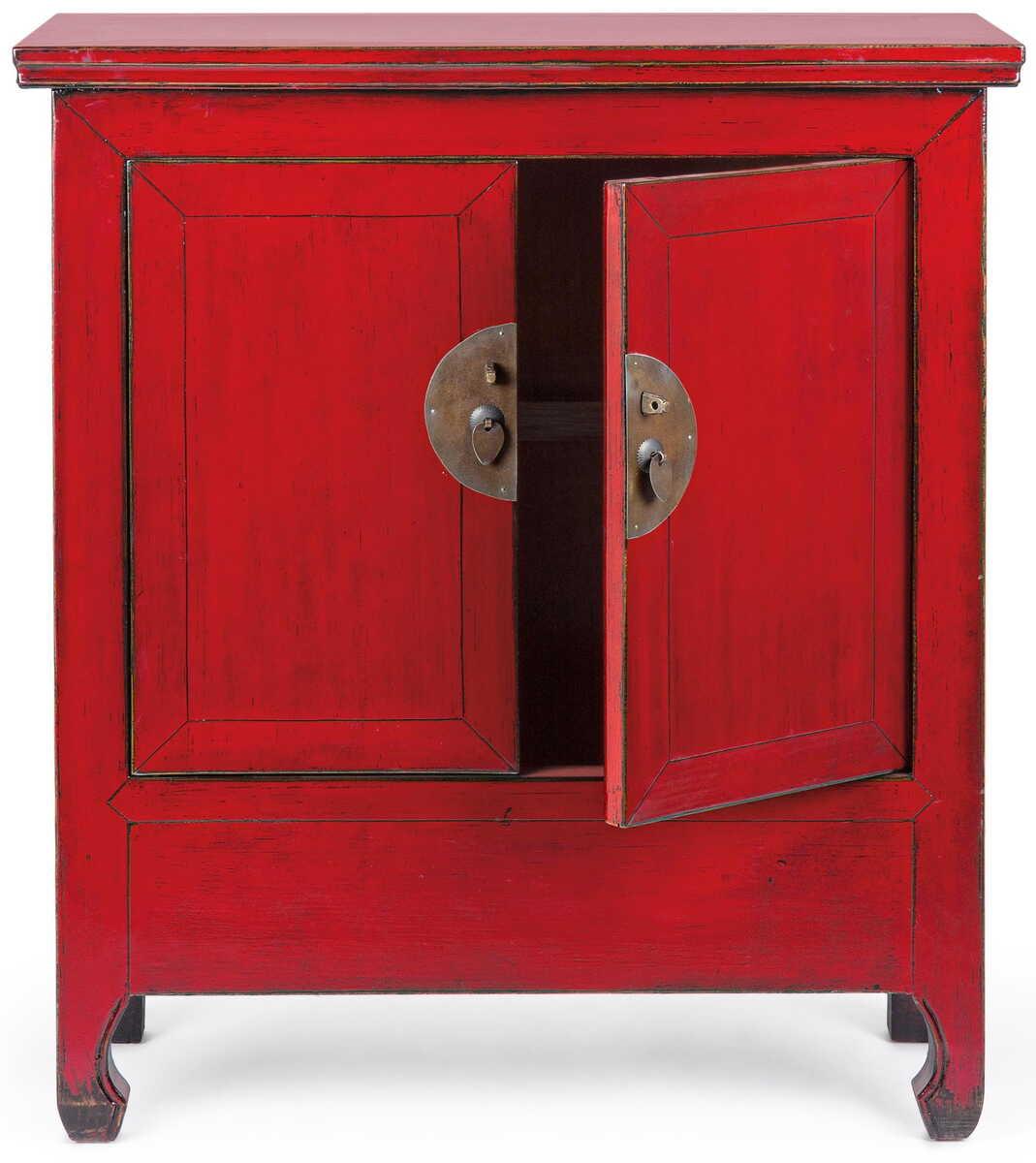 mutoni Kommode Jinan Rot 2 Türen