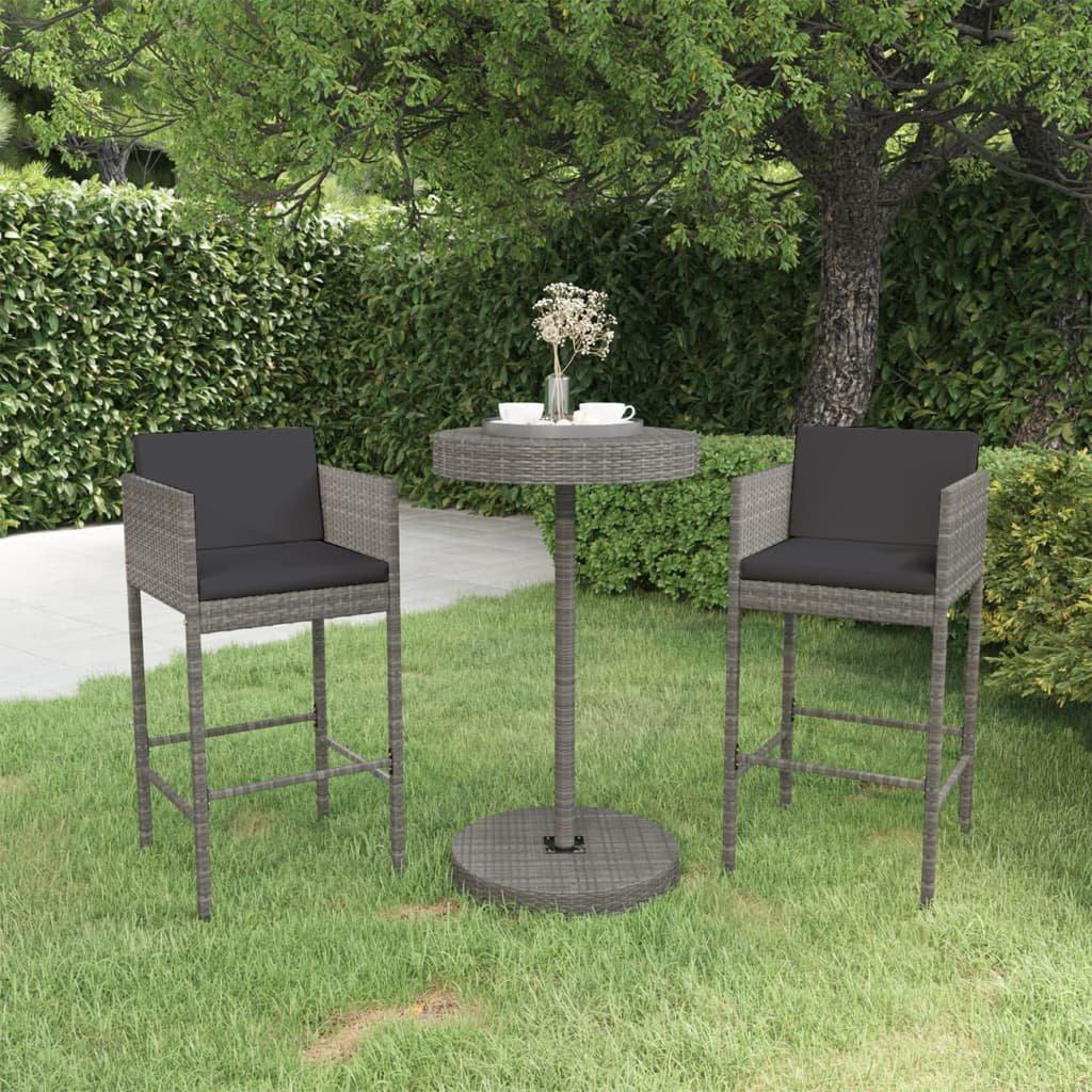 VidaXL Gartenbar set poly-rattan