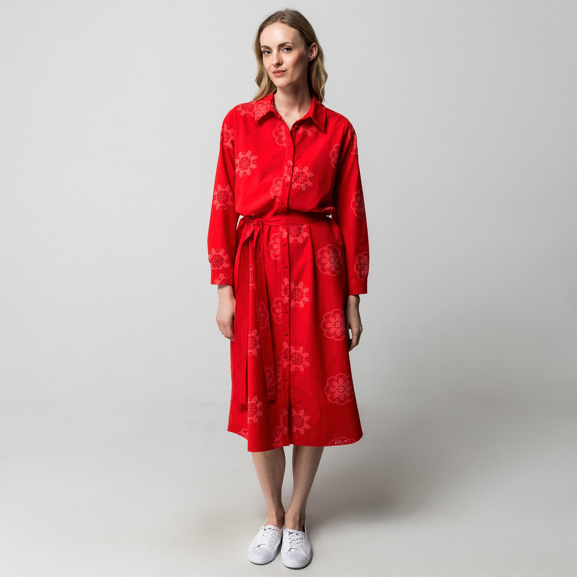 Manor Woman Freizeit Hemdblusenkleid mit Blumenmuster