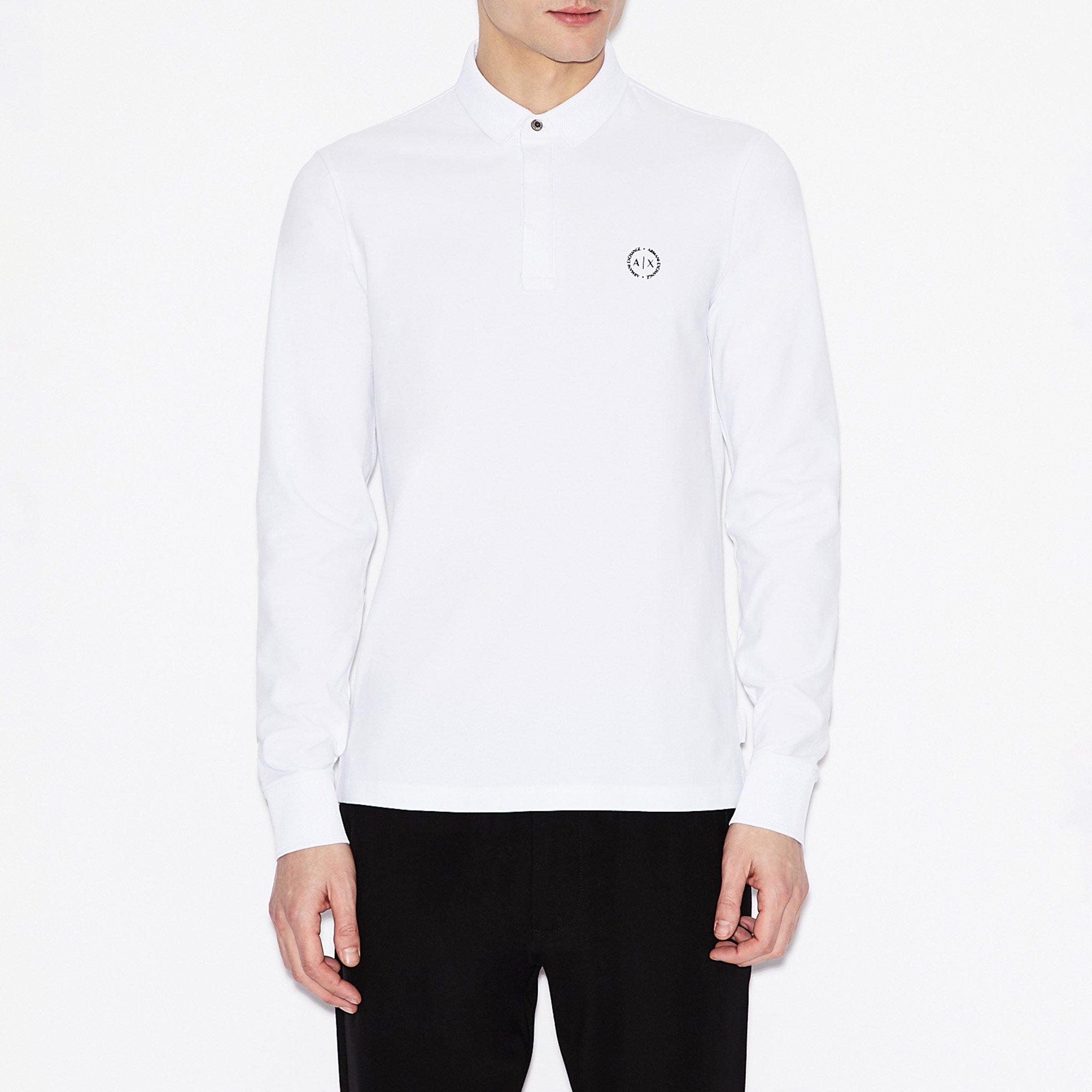 Armani Exchange Langarm Modern Fit Poloshirt