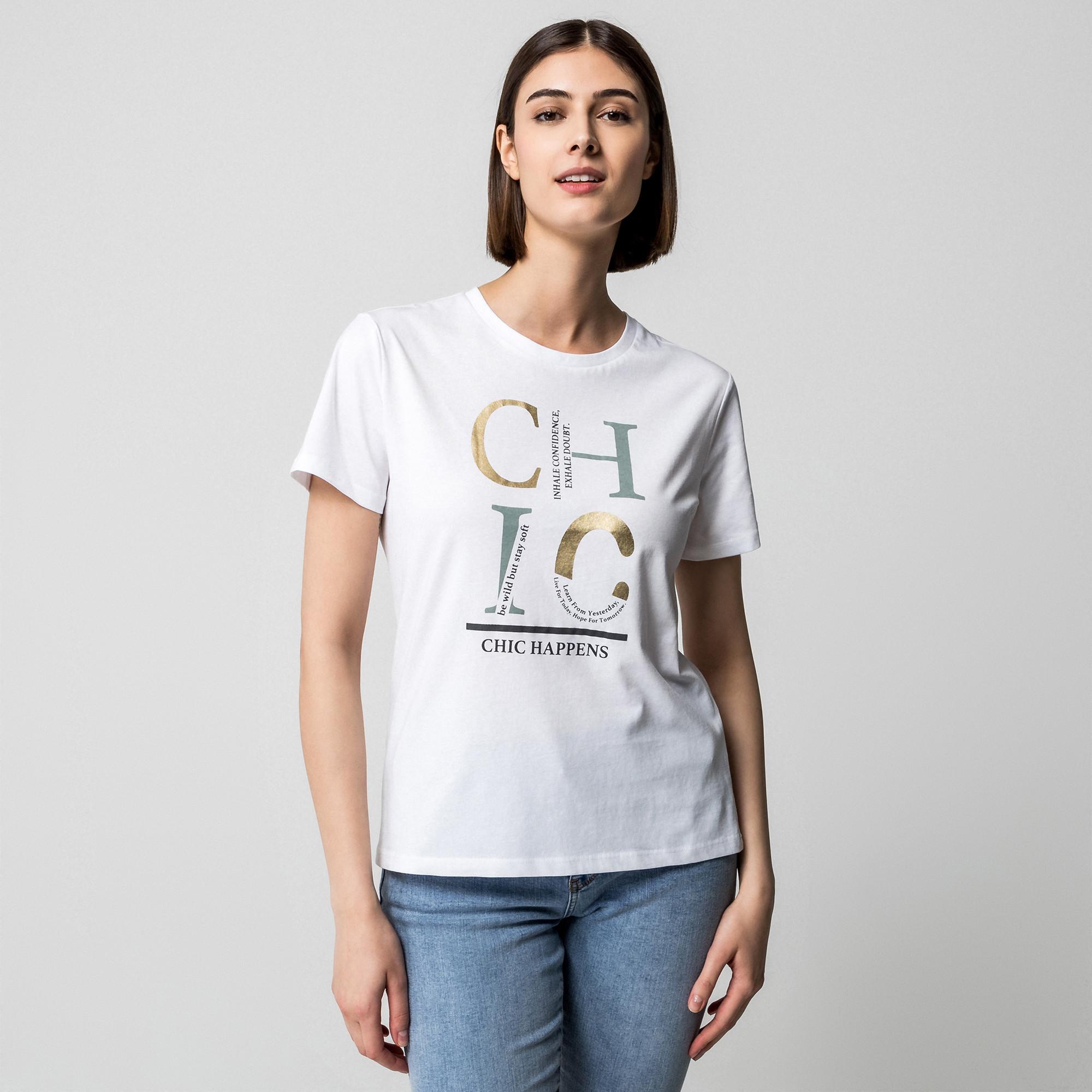 Manor Woman T-Shirt mit Statement-Print