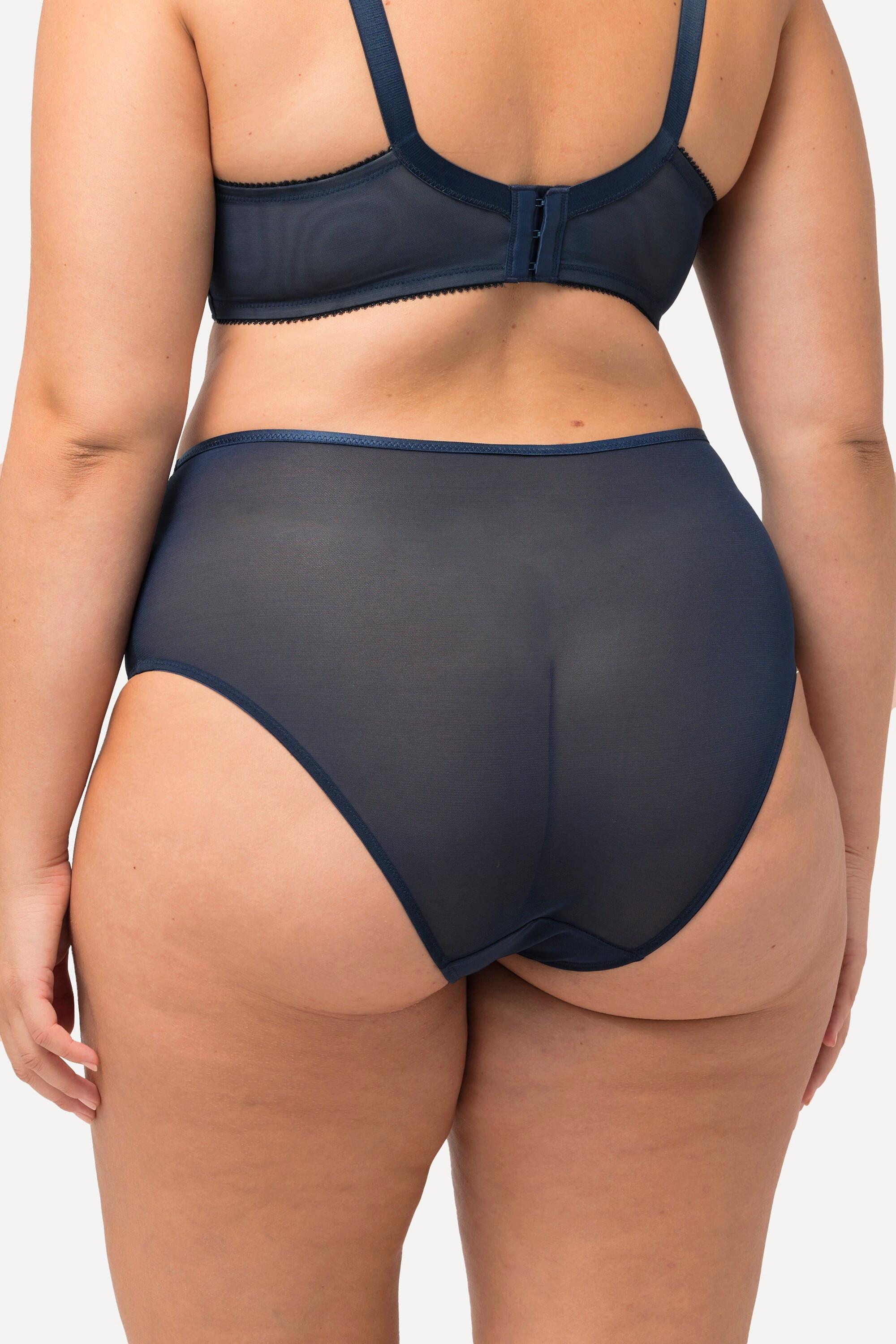Ulla Popken Maxislip, Mesh, zarte Spitze