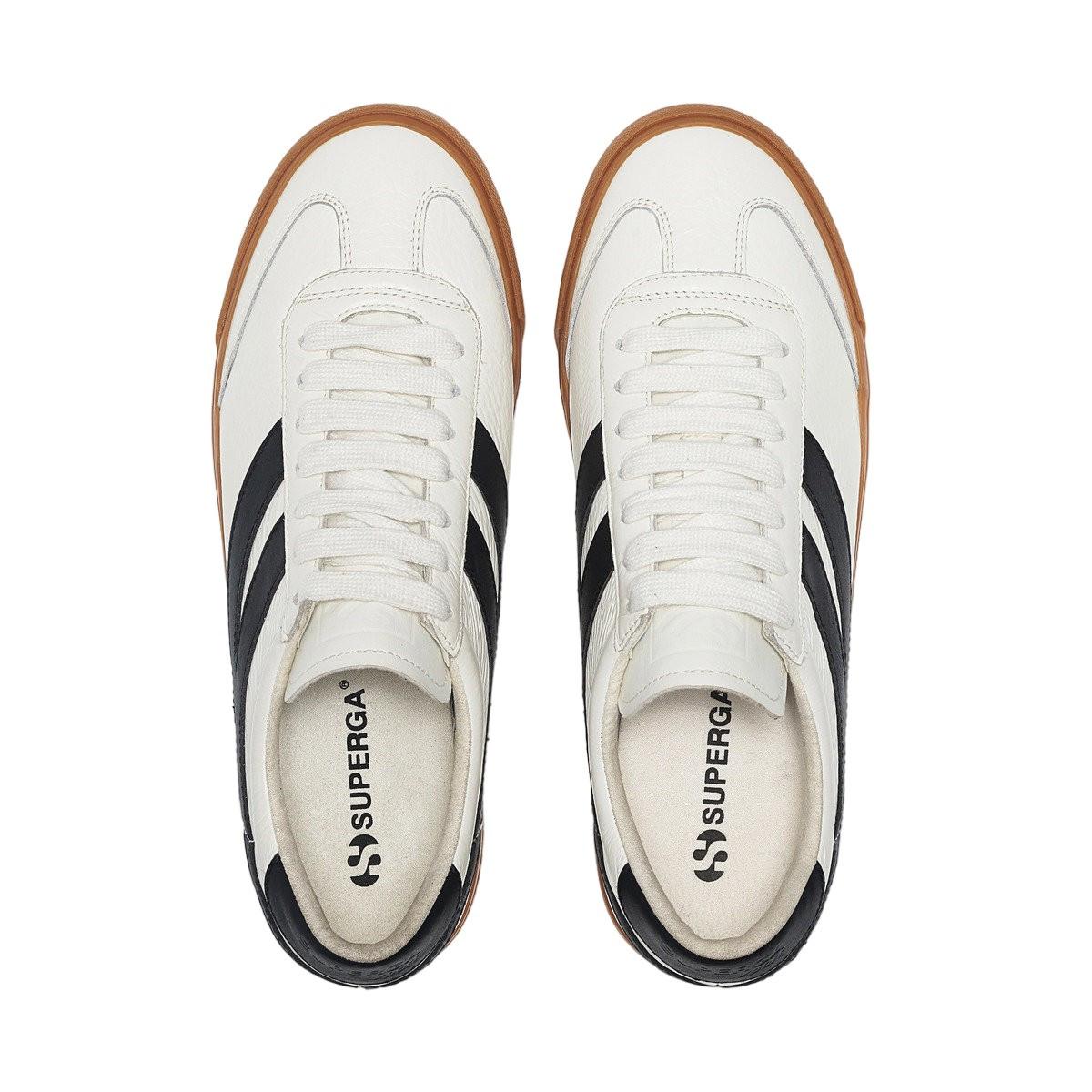 SUPERGA Sneaker 4834 Club S Swallow, Kontrast Detail, Veganes Leder