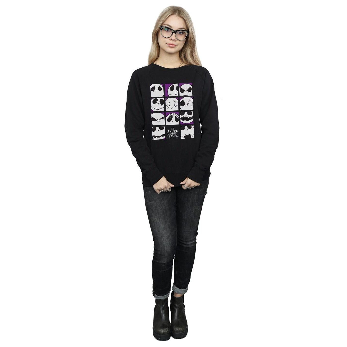 Disney Nightmare Before Christmas Many Faces Of Jack Sweatshirt