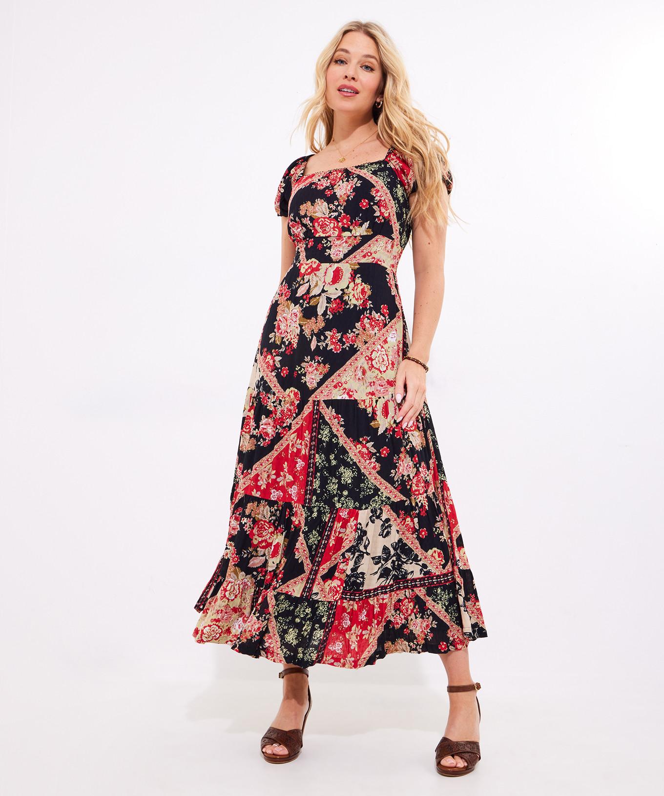 Joe Browns Fließendes Patchwork Maxikleid