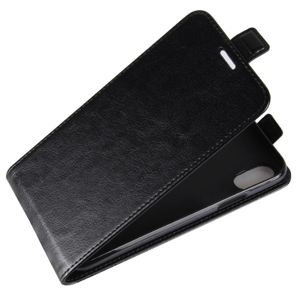 Cover-Discount iPhone Xs / X - Leder Flip Case Mit Fotofach Vertikal