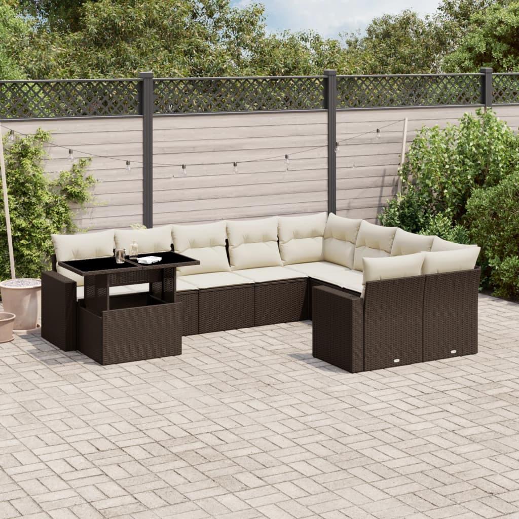 VidaXL Garten sofagarnitur poly-rattan
