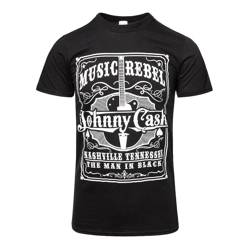 Johnny Cash Music Rebel Grafikdruck T-Shirt