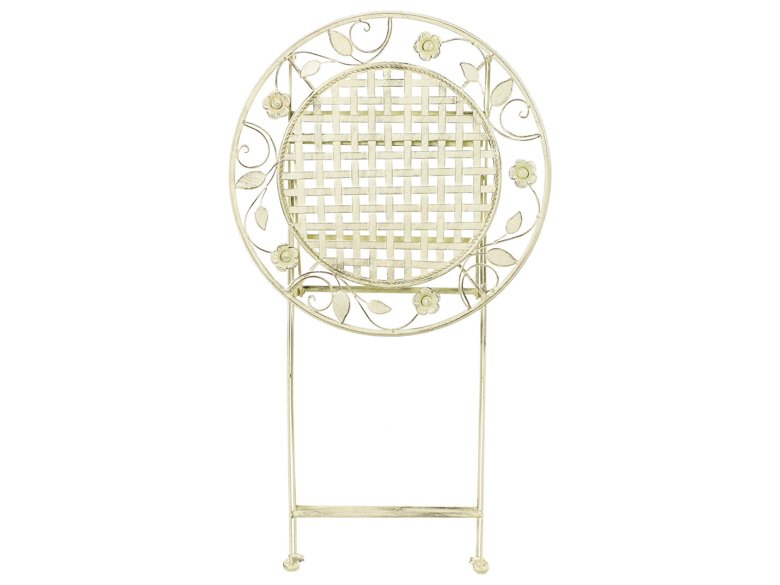 Beliani Garten Bartisch aus Eisen Retro BIVIO