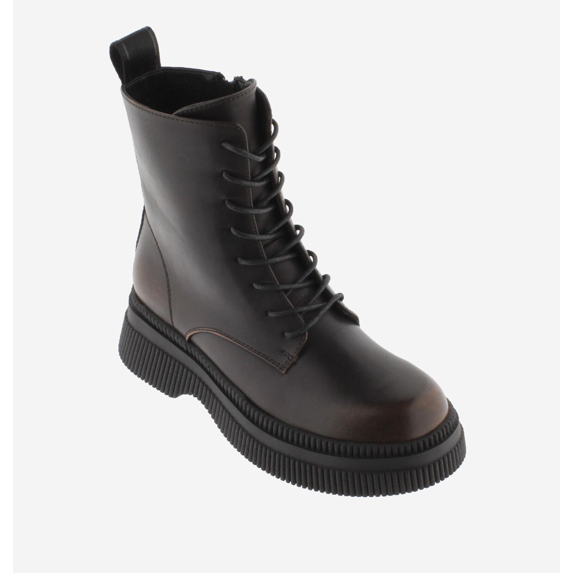 Victoria damen stiefeletten dublin cordones efecto piel