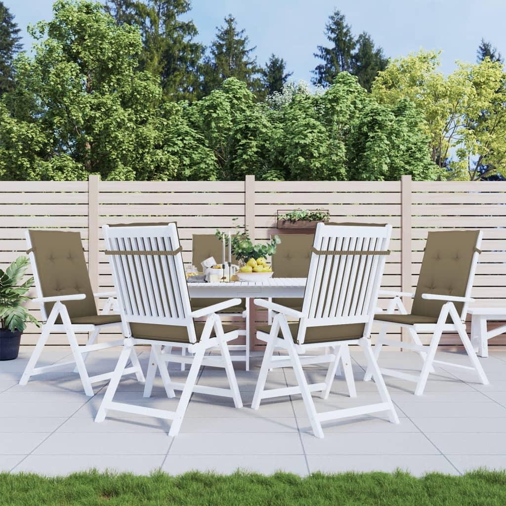 VidaXL Gartenstuhlauflage für hochlehner gewebe
