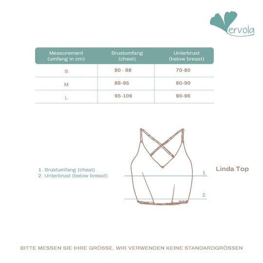 Vervola Yoga Bustier - 'Linda' - nachhaltig und komfortabel