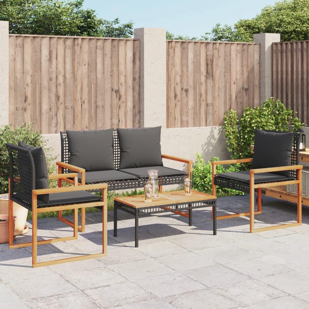 VidaXL Garten lounge set poly-rattan