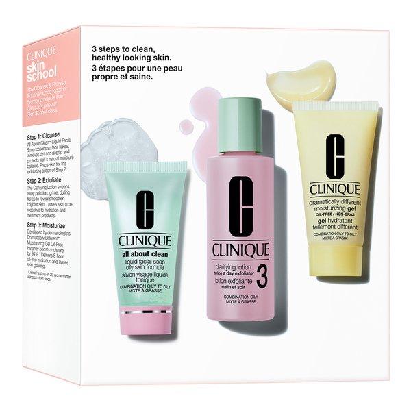 CLINIQUE Skincare Mini Kit - 3 Step - Skin Type 3 - Cleanser Refresher Course