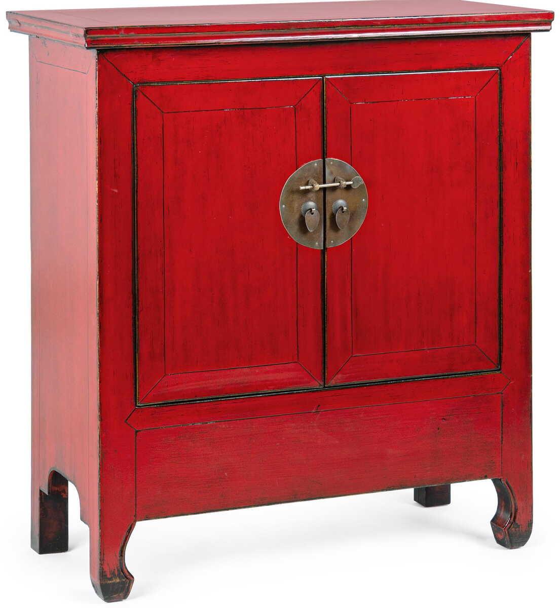 mutoni Kommode Jinan Rot 2 Türen