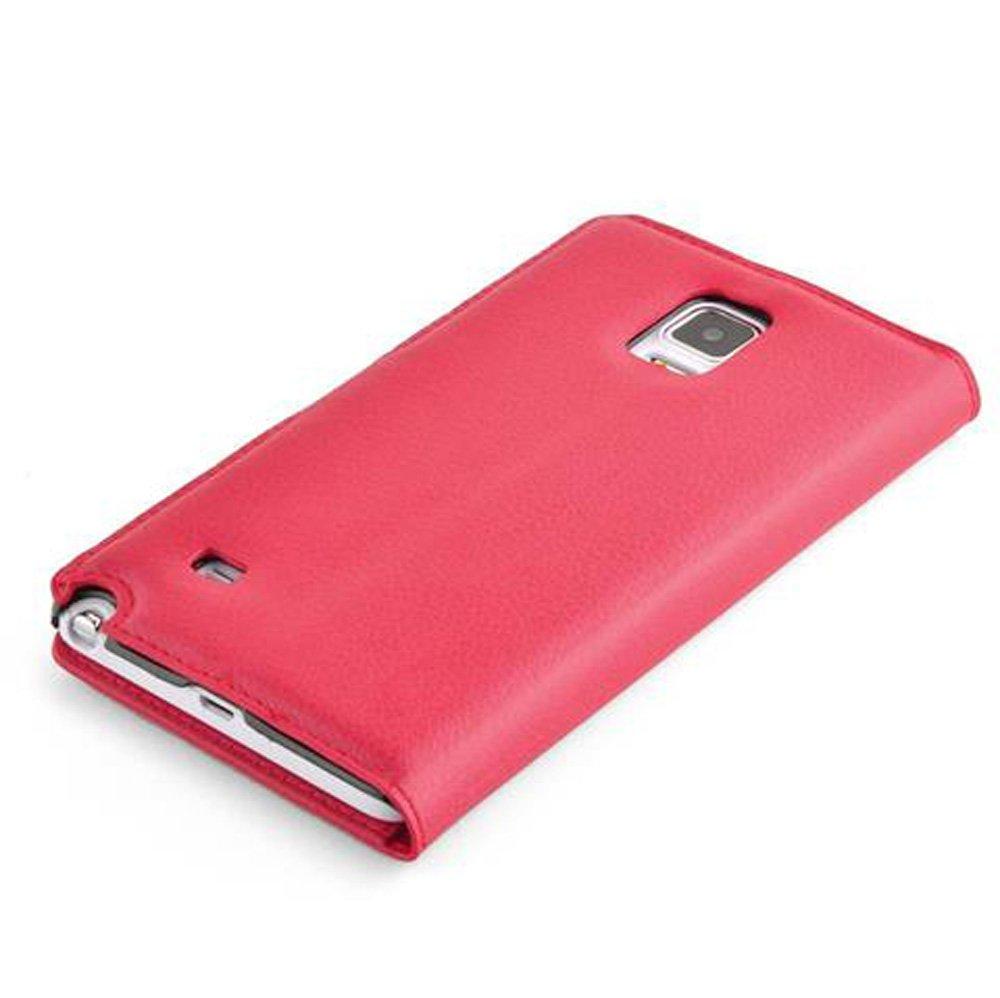 Cadorabo Hülle für Samsung Galaxy NOTE 4 Standfunktion, Kartenfach
