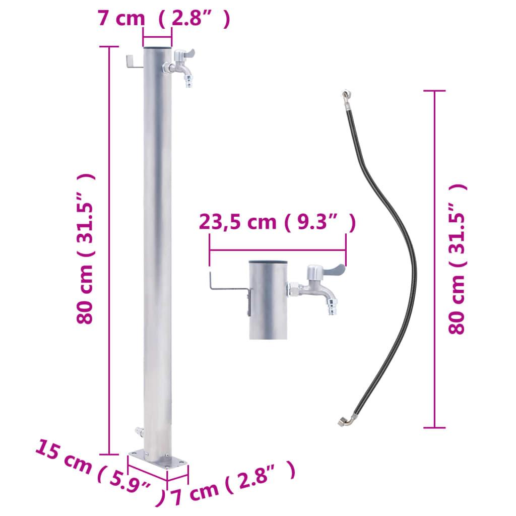 VidaXL Wassersäule stahl