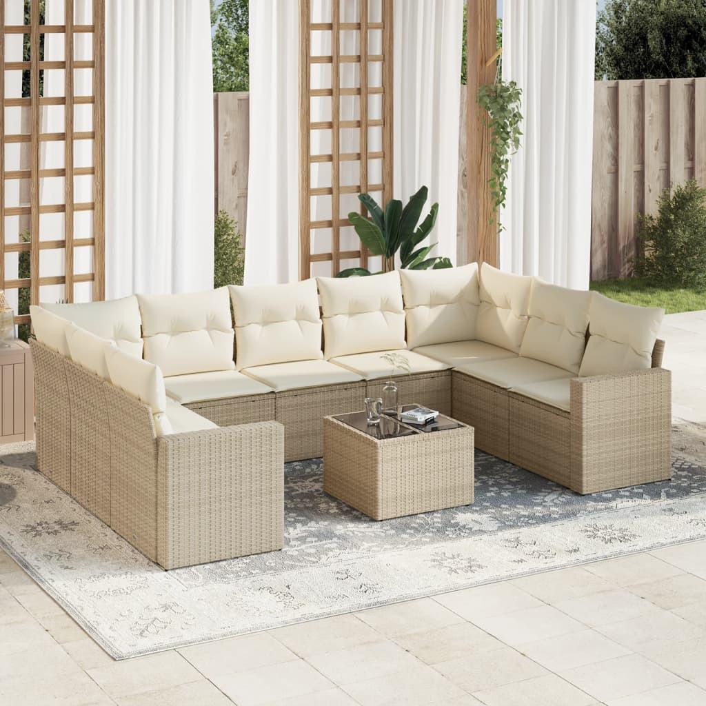 VidaXL Garten sofagarnitur poly-rattan