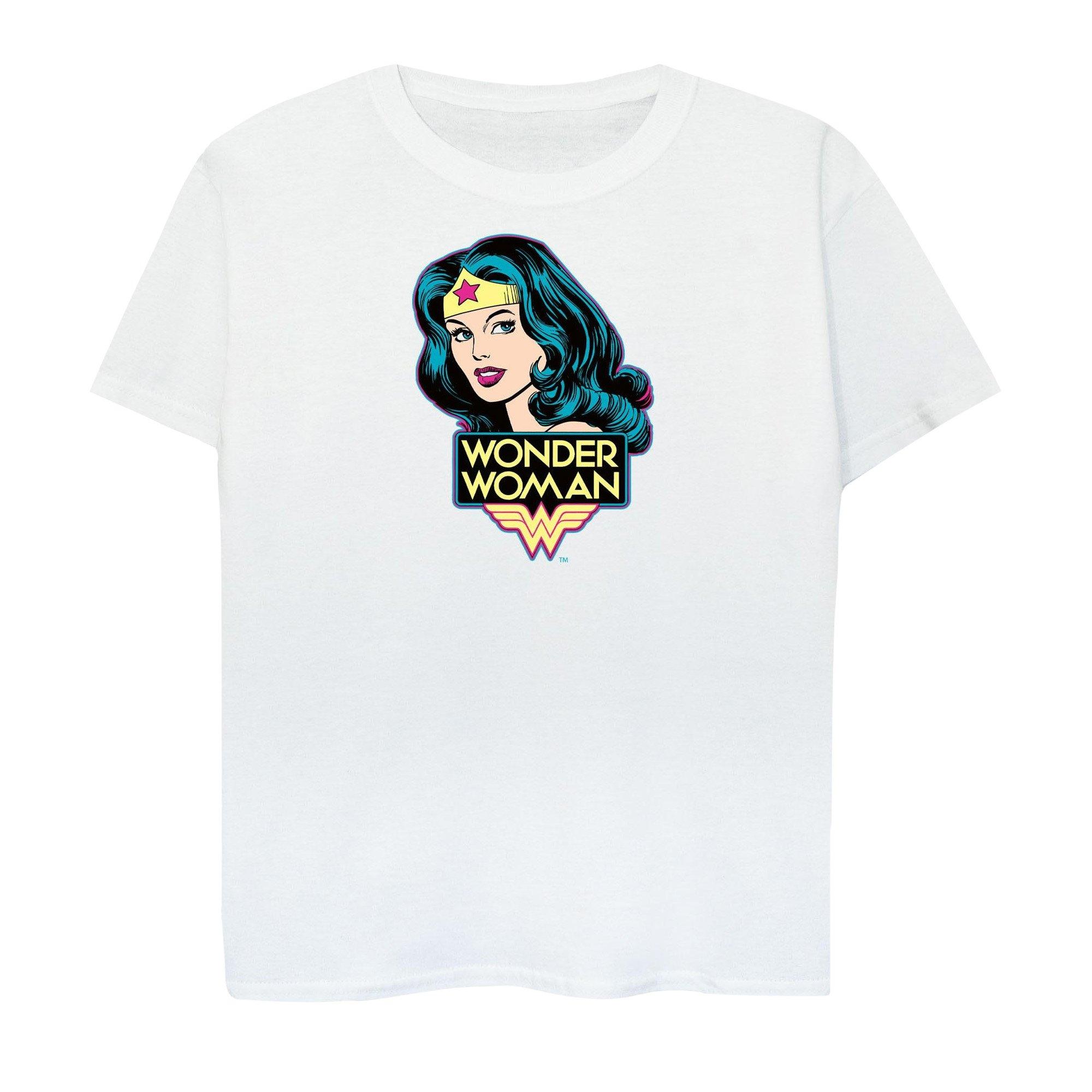 Wonder Woman Wonder Woman Logo Print Kurzarm T-Shirt