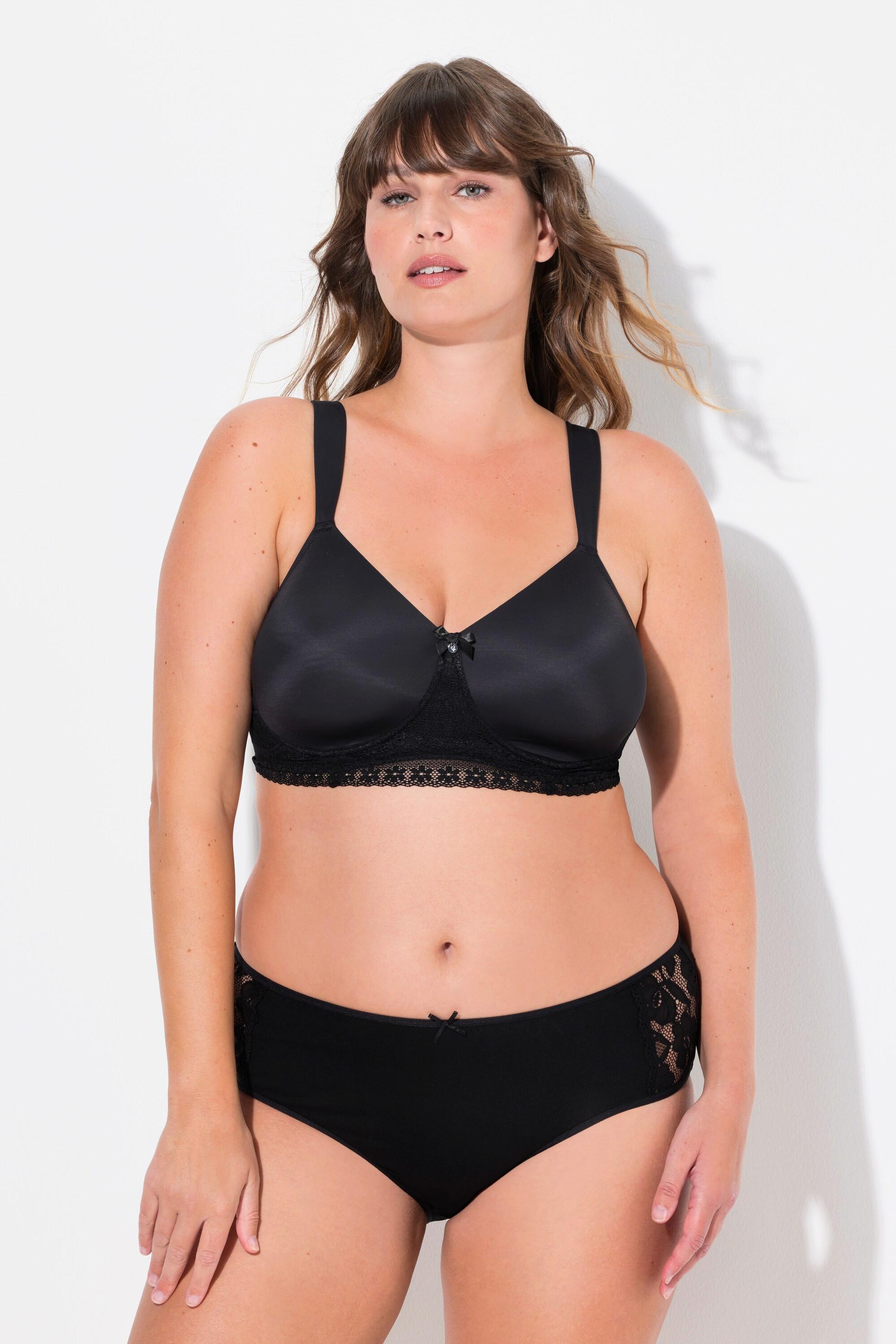 Ulla Popken Bralette, Spitze, Softschalen, bügellos, Cup C - E
