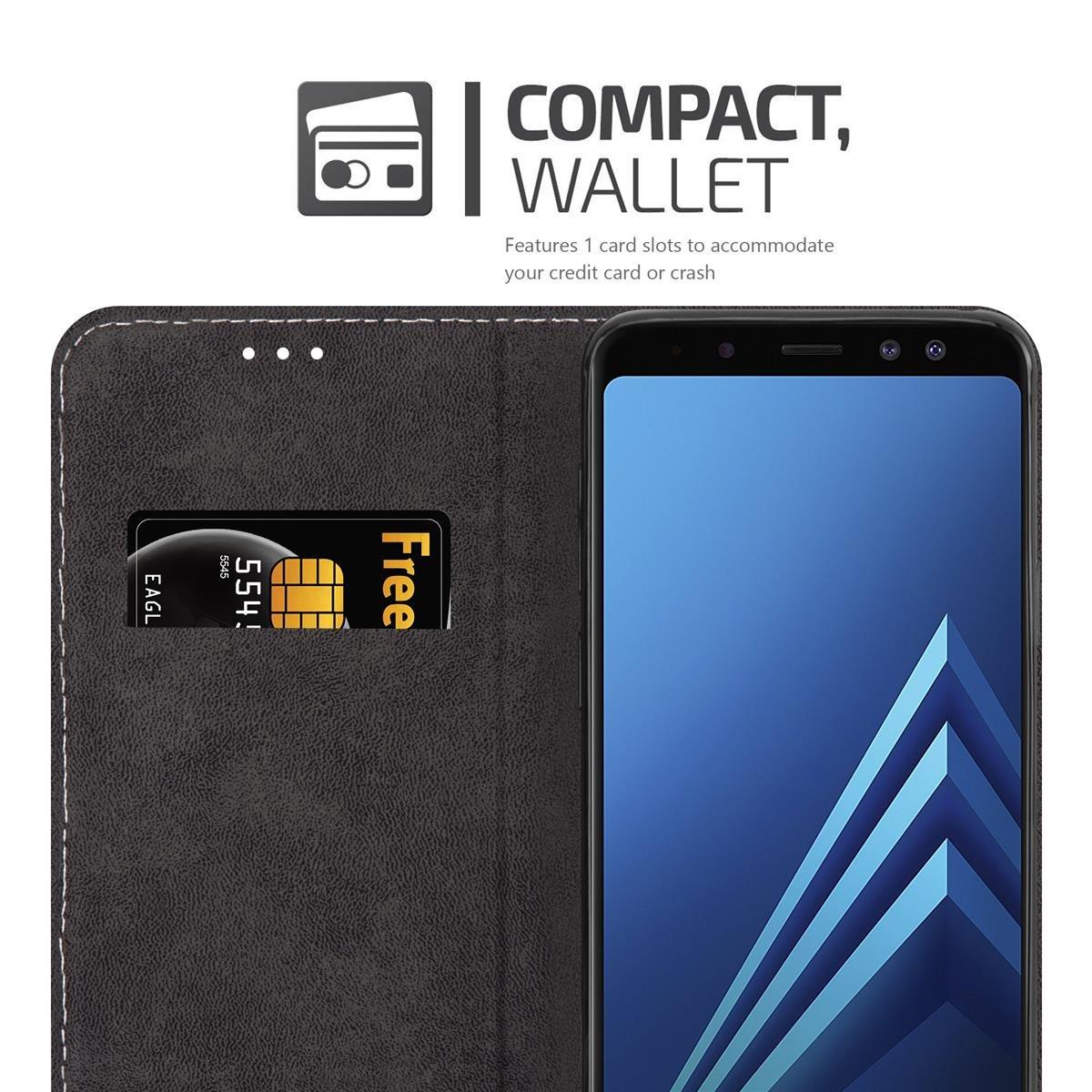 Cadorabo Hülle für Samsung Galaxy A8 2018 Magnetverschluss, Standfunktion