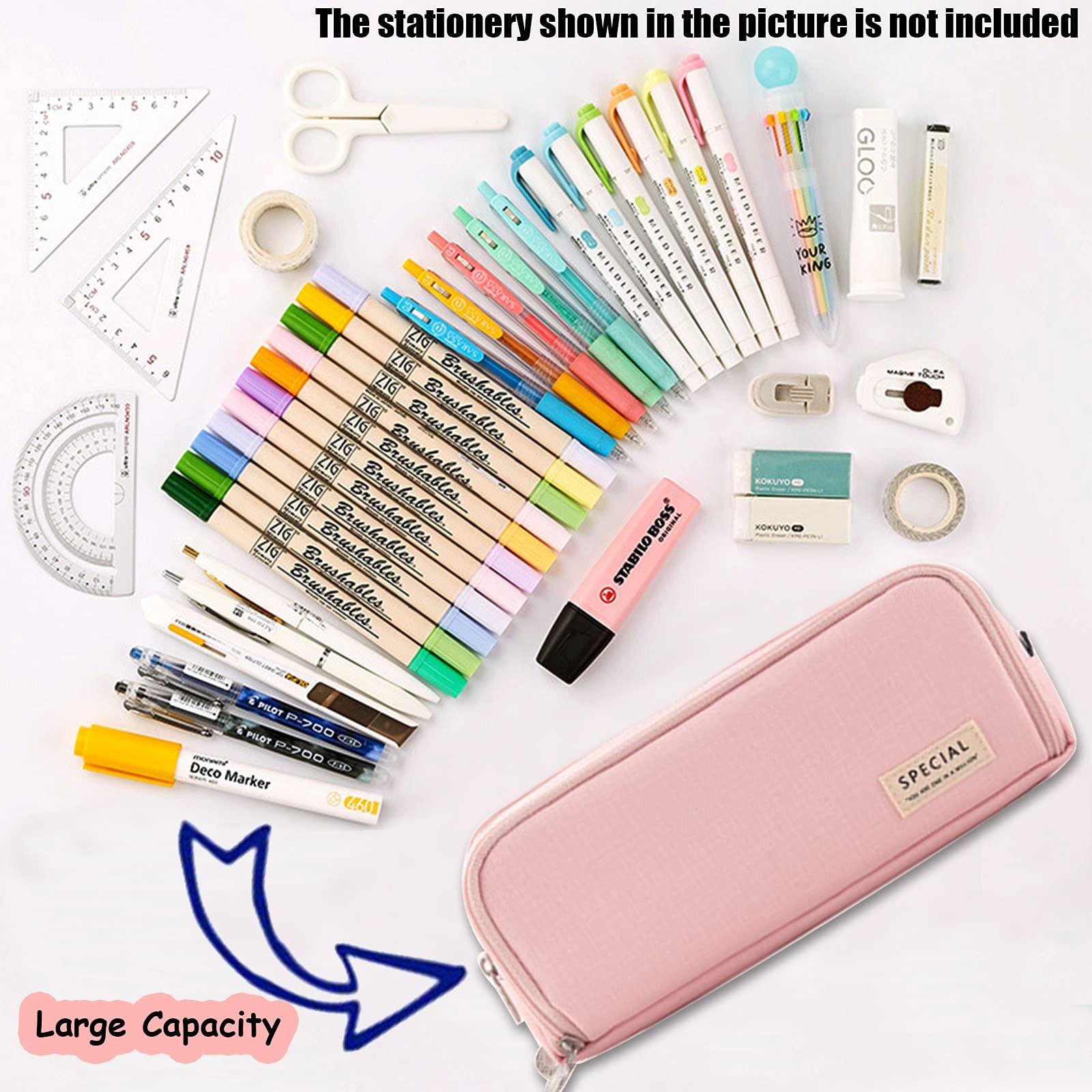 Only-bags.store Federmäppchen mit 3 Fächern Großes Fassungsvermögen Federmäppchen Federmäppchen für Schule & Büro