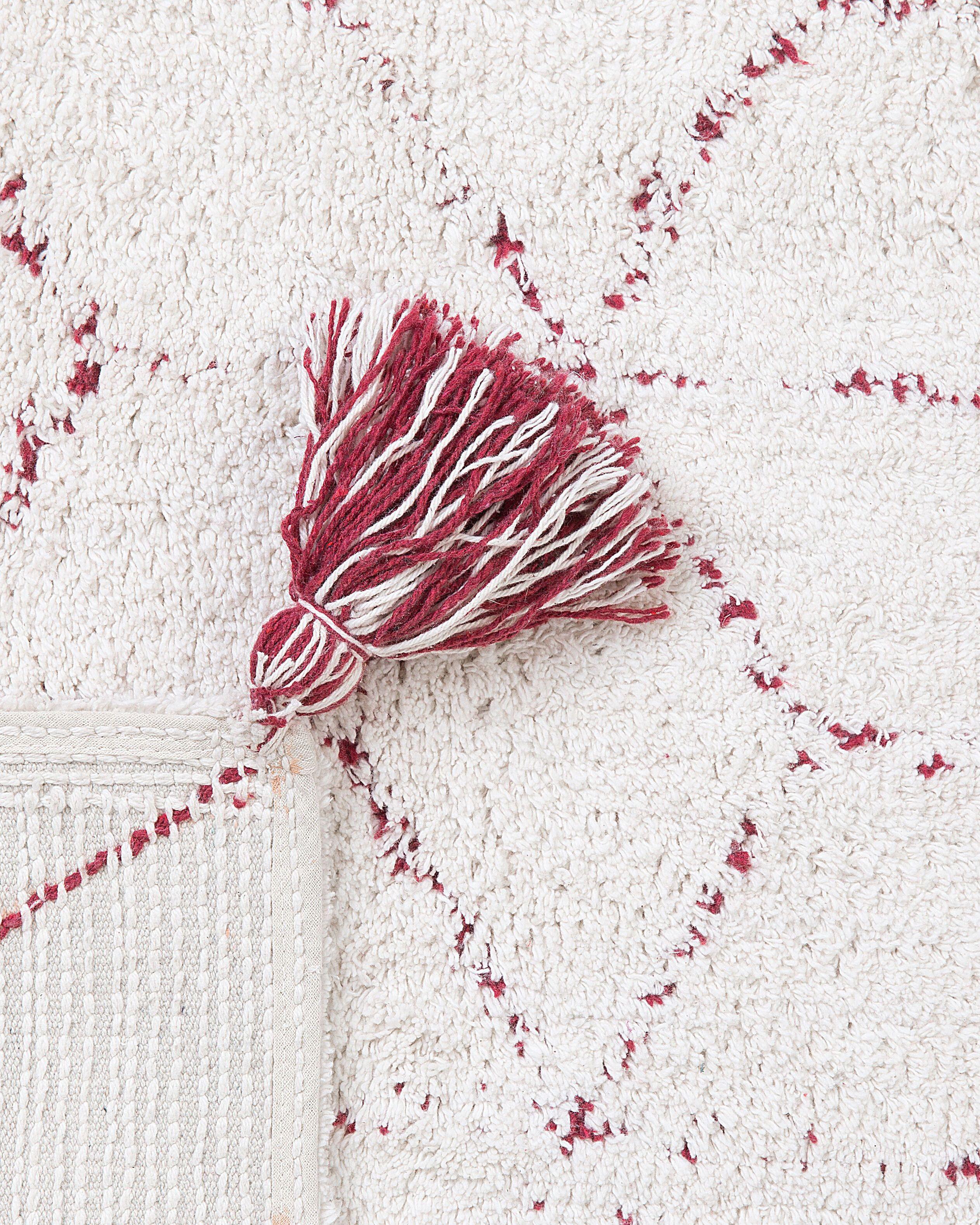 Beliani Teppich aus Baumwolle Skandinavisch SAKARYA