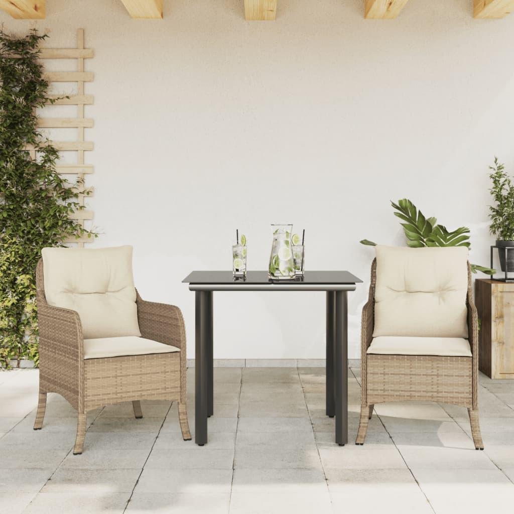 VidaXL Garten essgruppe poly-rattan