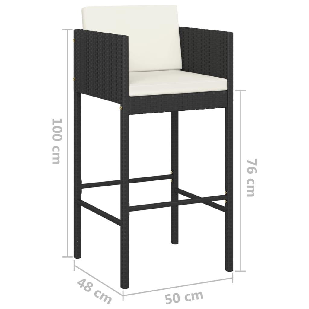 VidaXL Gartenbar set poly-rattan