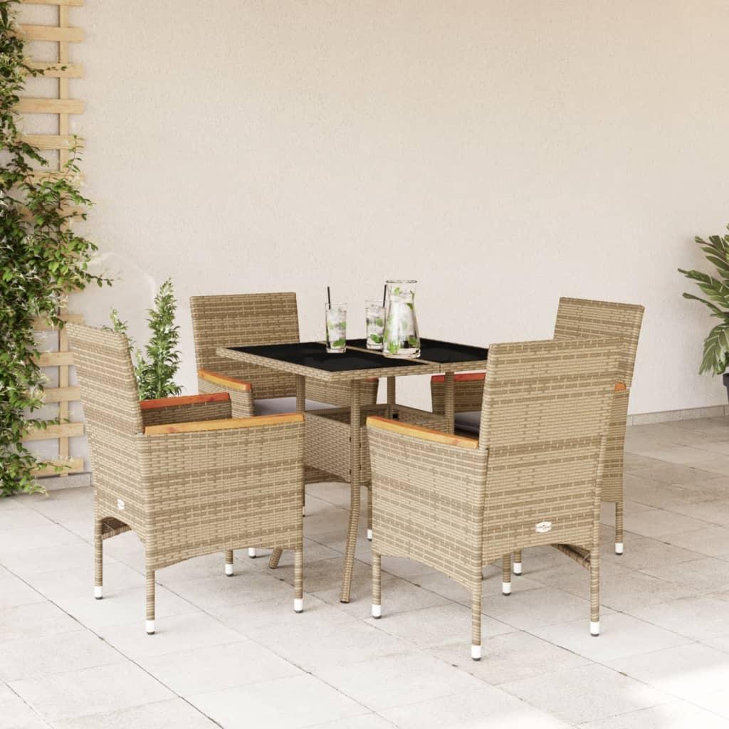 VidaXL Garten essgruppe poly-rattan