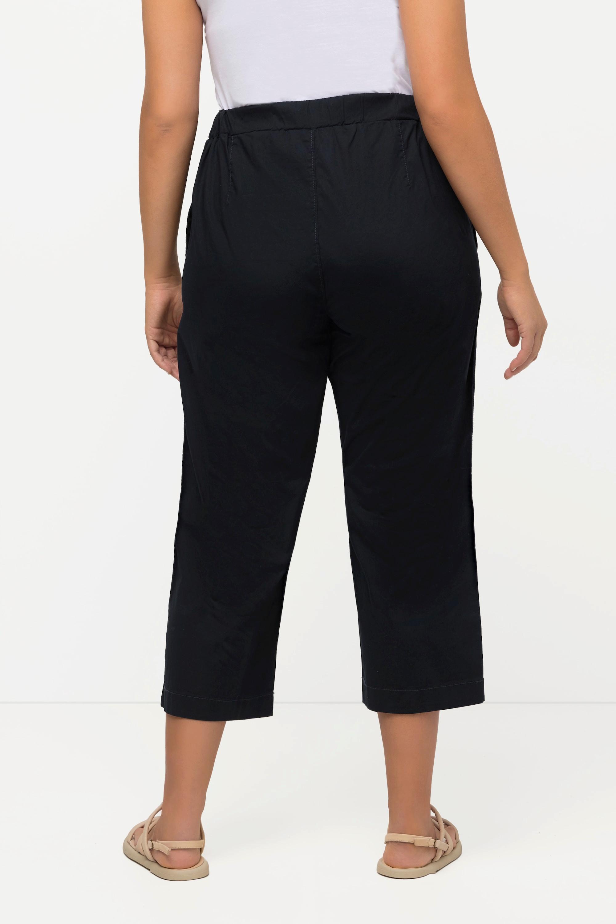 Ulla Popken 7/8-Hose Ruby mit geformtem Knie und geradem Bein
