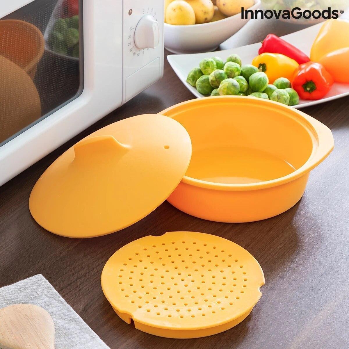 InnovaGoods Dampfgarer für Mikrowelle - Orange