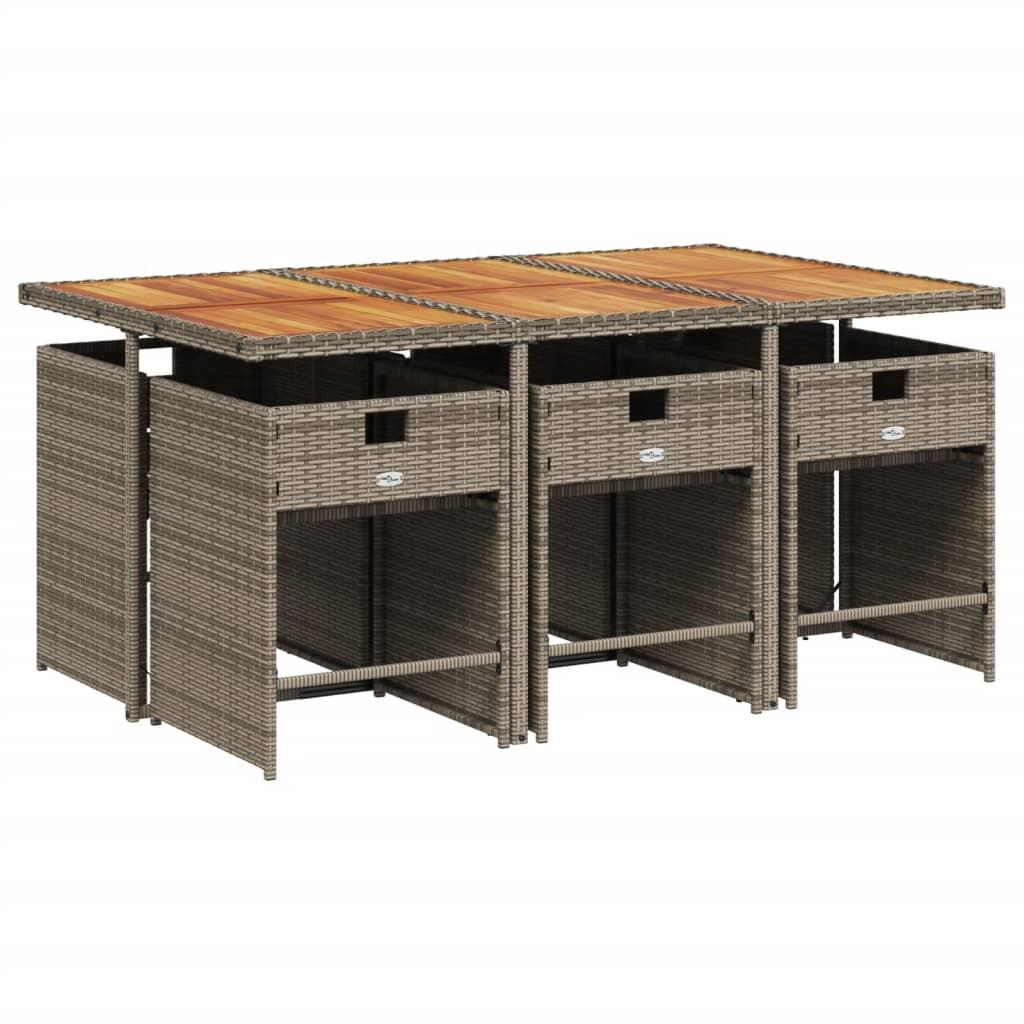 VidaXL Garten essgruppe poly-rattan