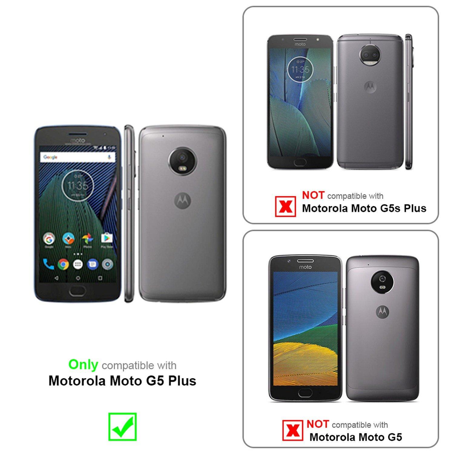 Cadorabo Hülle für Motorola MOTO G5 PLUS Magnetverschluss, Kartenfach