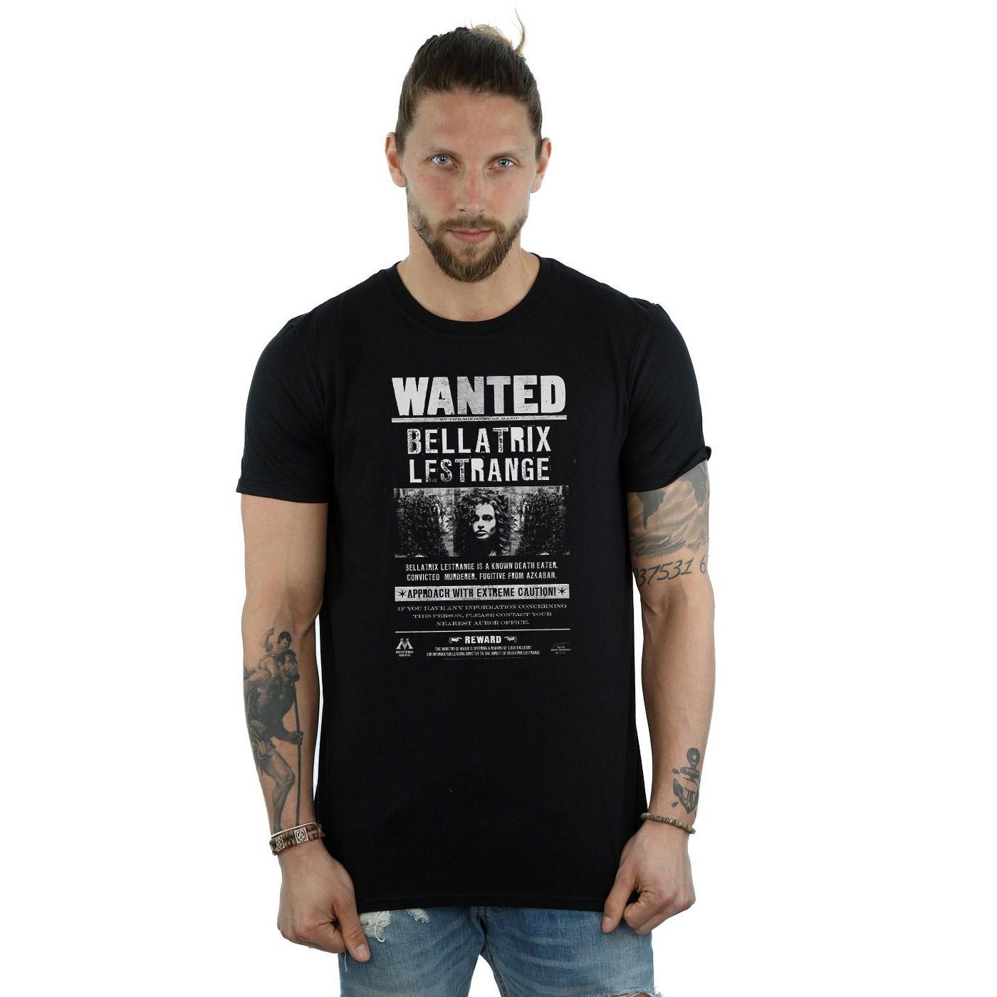 Harry Potter Bellatrix Lestrange Wanted Poster T-Shirt