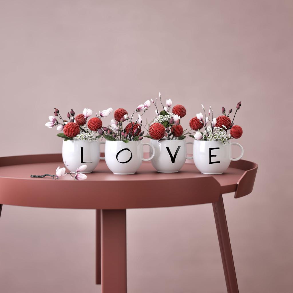 like. by Villeroy & Boch Becher Set LOVE 4tlg. Letters