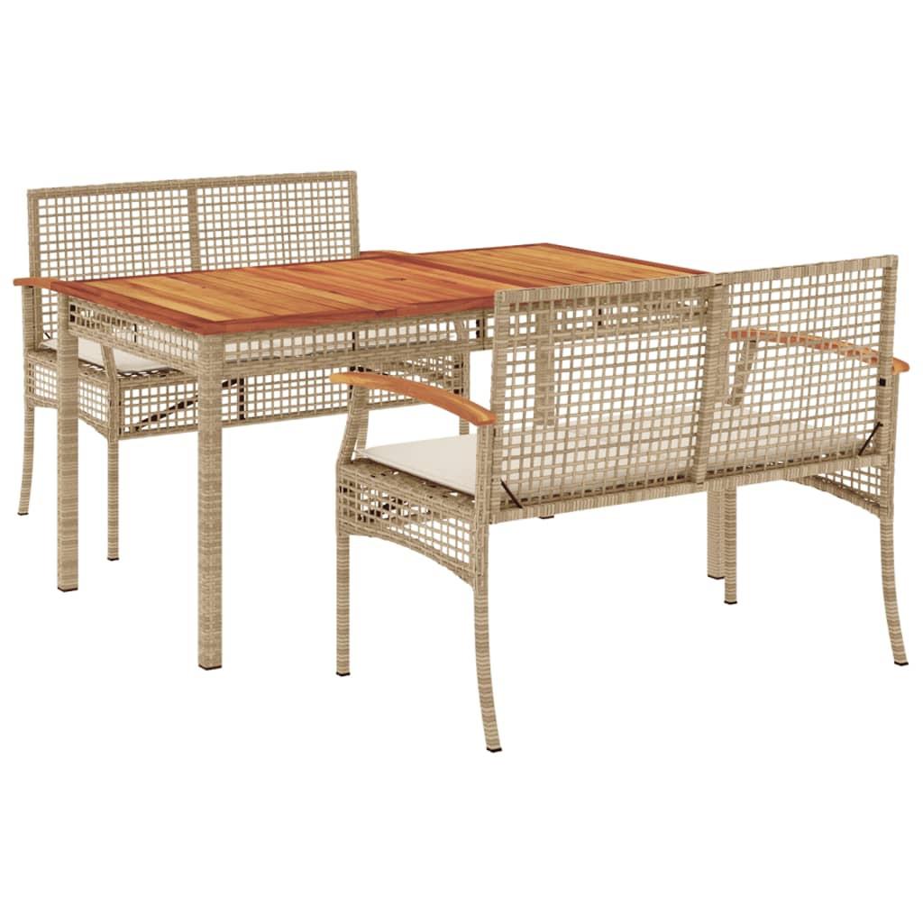 VidaXL Garten essgruppe poly-rattan