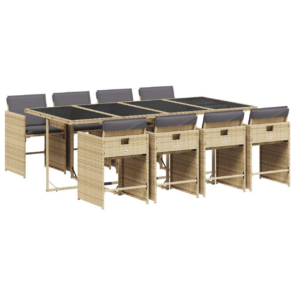 VidaXL Garten essgruppe poly-rattan