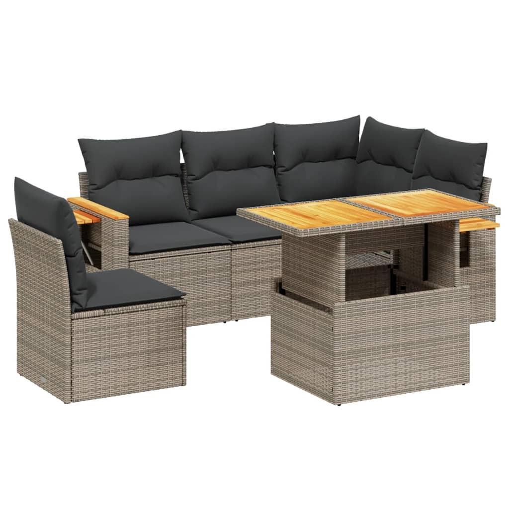 VidaXL Garten sofagarnitur poly-rattan