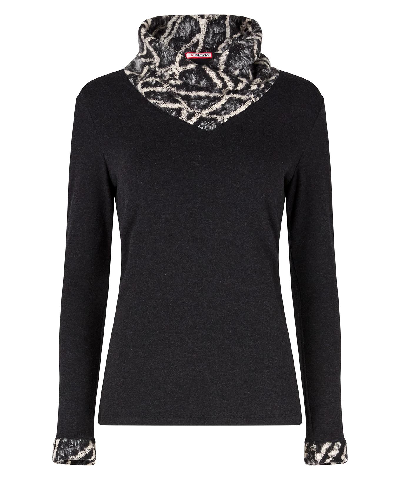 Joe Browns Weiches Jersey-Top mit Wasserfallausschnitt