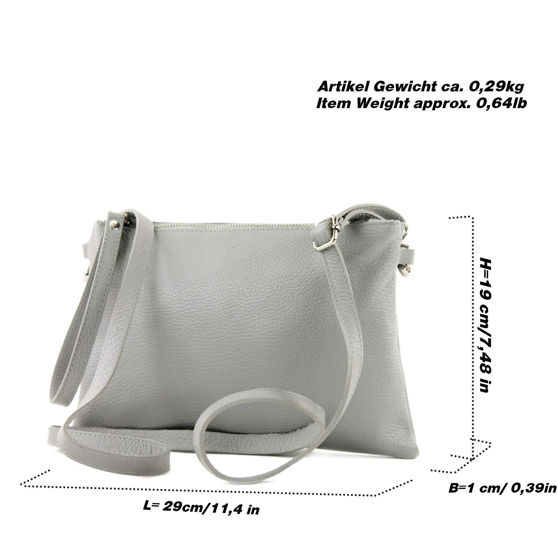 Only-bags.store Clutch Umhängetasche Leder medium Clutch Umhängetasche Leder medium